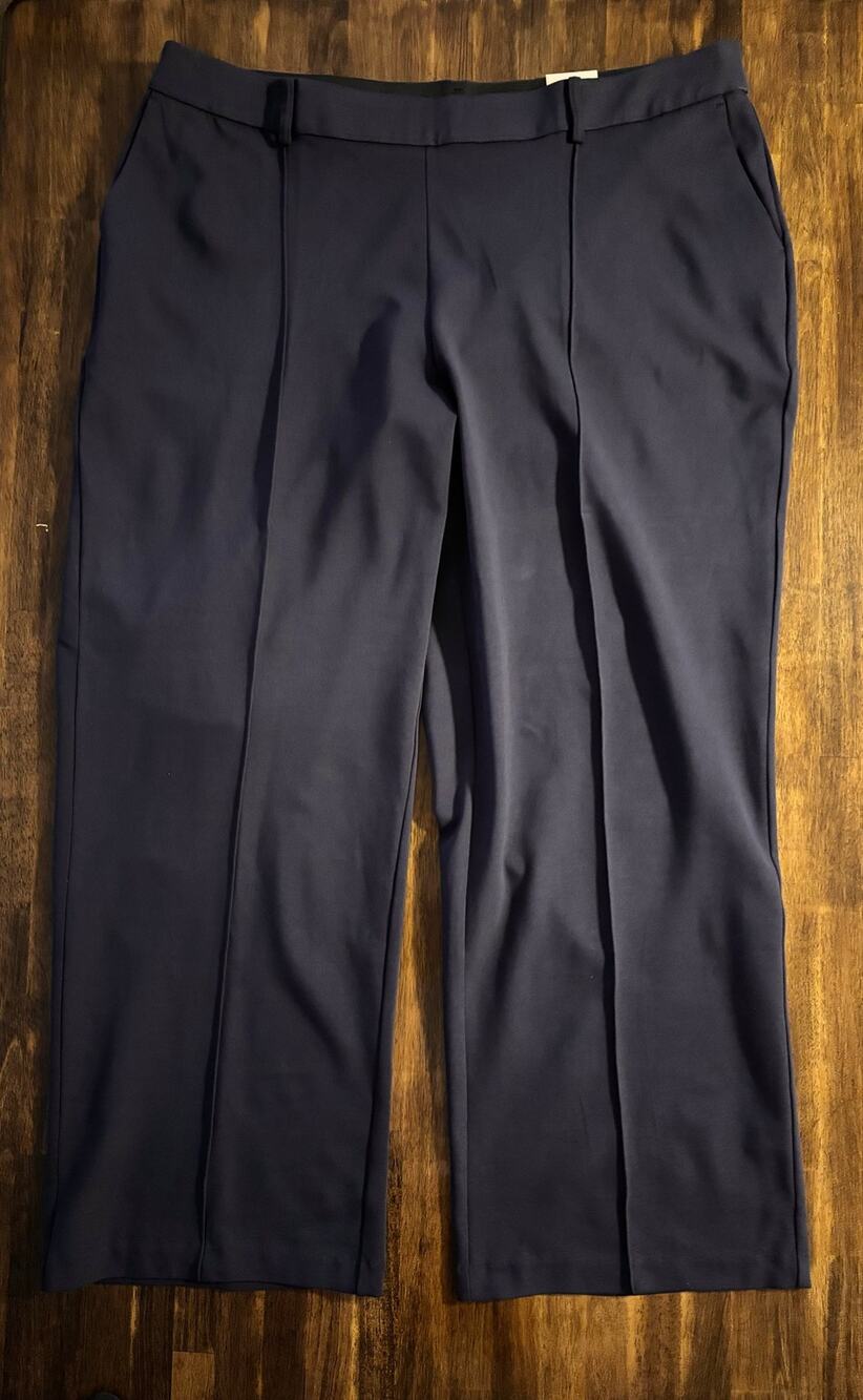Lane Bryant Women’s 26 / 28 Long Pants Straight Ponte Stretch Tall Trousers